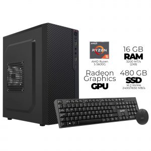 The Boss Quaroni AMD Ryzen 5 5600G, 16 GB DDR4, 480 GB SSD NVMe, Windows 10