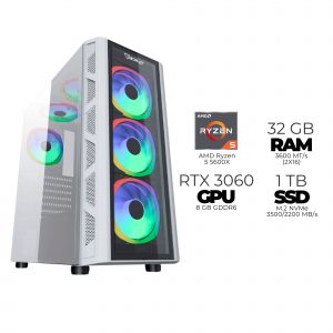 The Boss Blixard AMD Ryzen 5 5600X, GeForce RTX 3060, 32 GB DDR4, 1 TB SSD NVMe, Windows 10