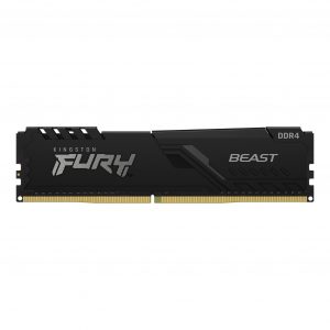 Memoria RAM de 8 GB (1X8), Kingston Fury Beast, U-DIMM, DDR4, 3200 MT/s, Black