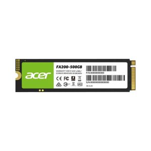 Unidad de Estado Sólido Acer FA200 de 500 GB, M2 2280, NVMe PCIe Gen 4X4, 7200/6200 MB/s