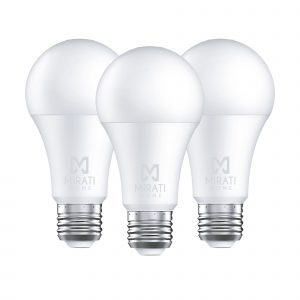 3 Pack – Foco Smart LED de 10 W, Mirati Home MFW1, Luz Blanca, compatible con Alexa y Google Assistant
