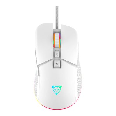 Mouse Alámbrico USB, OCM White Pearl, Creators by Ocelot Gaming, 7200 DPI’s, 7 Botones, Iluminación RGB