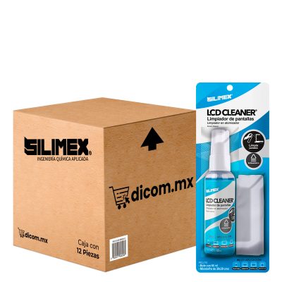 Kit para Limpieza de Pantallas, Silimex LCD Cleaner de 60 ML con Microfibra, caja con 12 piezas