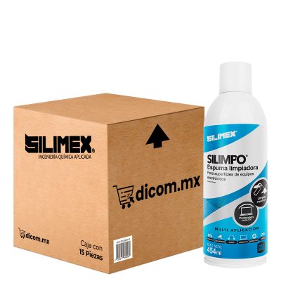 Espuma Limpiadora, Silimex Silimpo, 454 ML, caja con 15 piezas