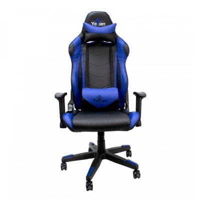 Silla Gamer Yeyian Cadira Serie 1150, Reclinable, con Reposabrazos 2D, Negro con Azul