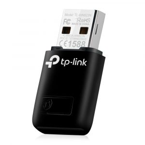 Tarjeta de Red Inalámbrica USB N300, TP-Link TL-WN823N, Negro