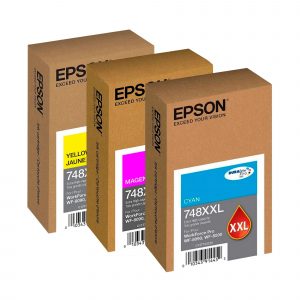 Cartuchos de Tinta Epson T748 XXL, 7 mil páginas, Colores