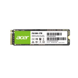 Unidad de Estado Sólido Acer FA100 de 1 TB, M2 2280, NVMe PCIe Gen 3X4, 3300/2700 MB/s