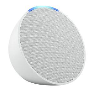 Amazon Echo Pop con asistente virtual Alexa, Glacier White